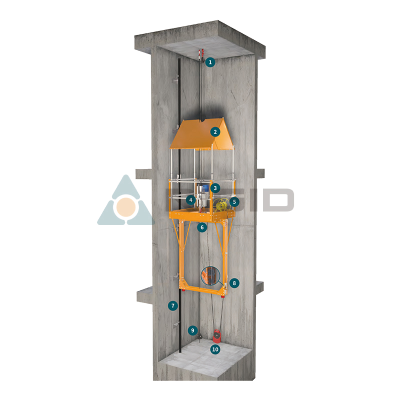 FC 1000 xe giả cho lắp đặt thang máy